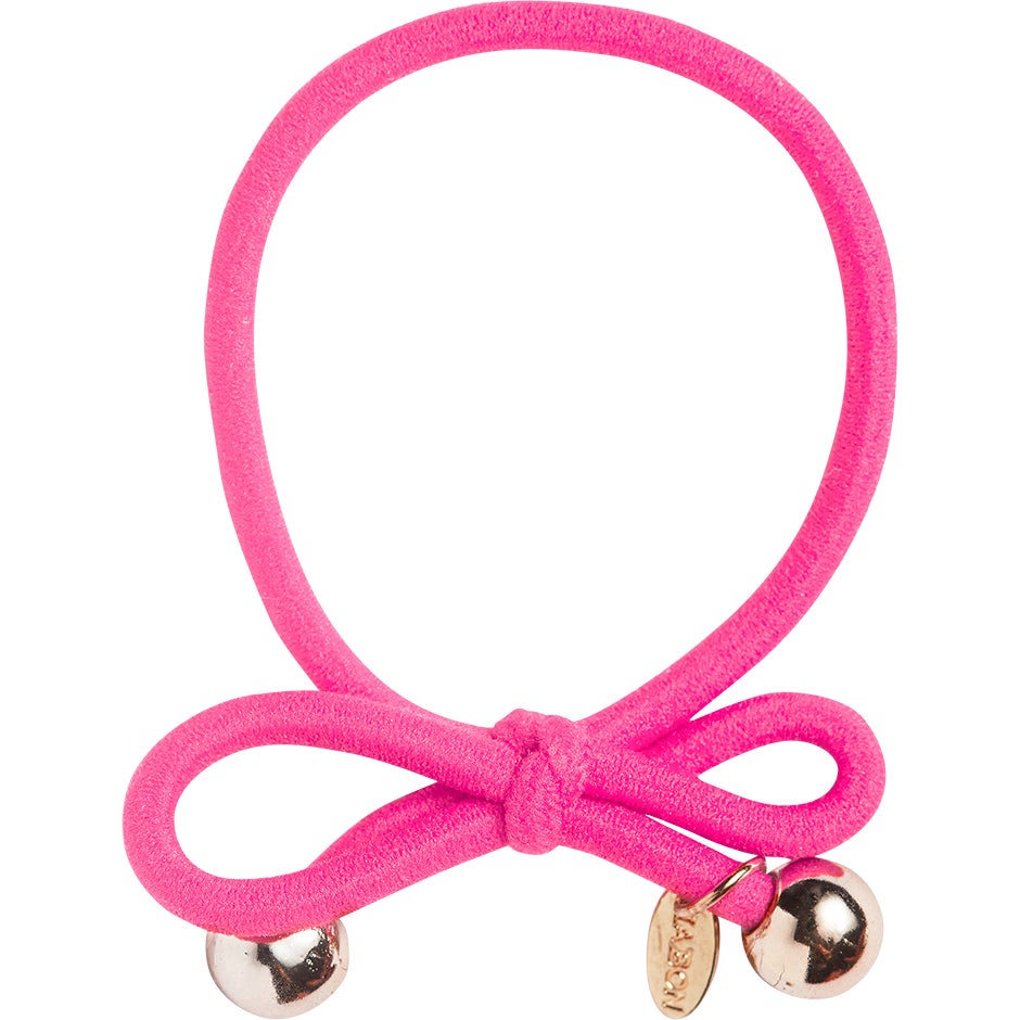 IA BON Hair Tie Gold Bead Neon Pink - 1 pcs