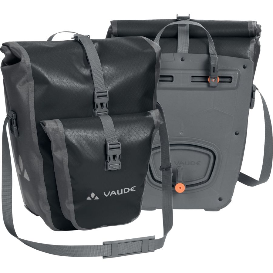 Vaude Aqua Back Plus, vedenpitävä pyörälaukku, musta