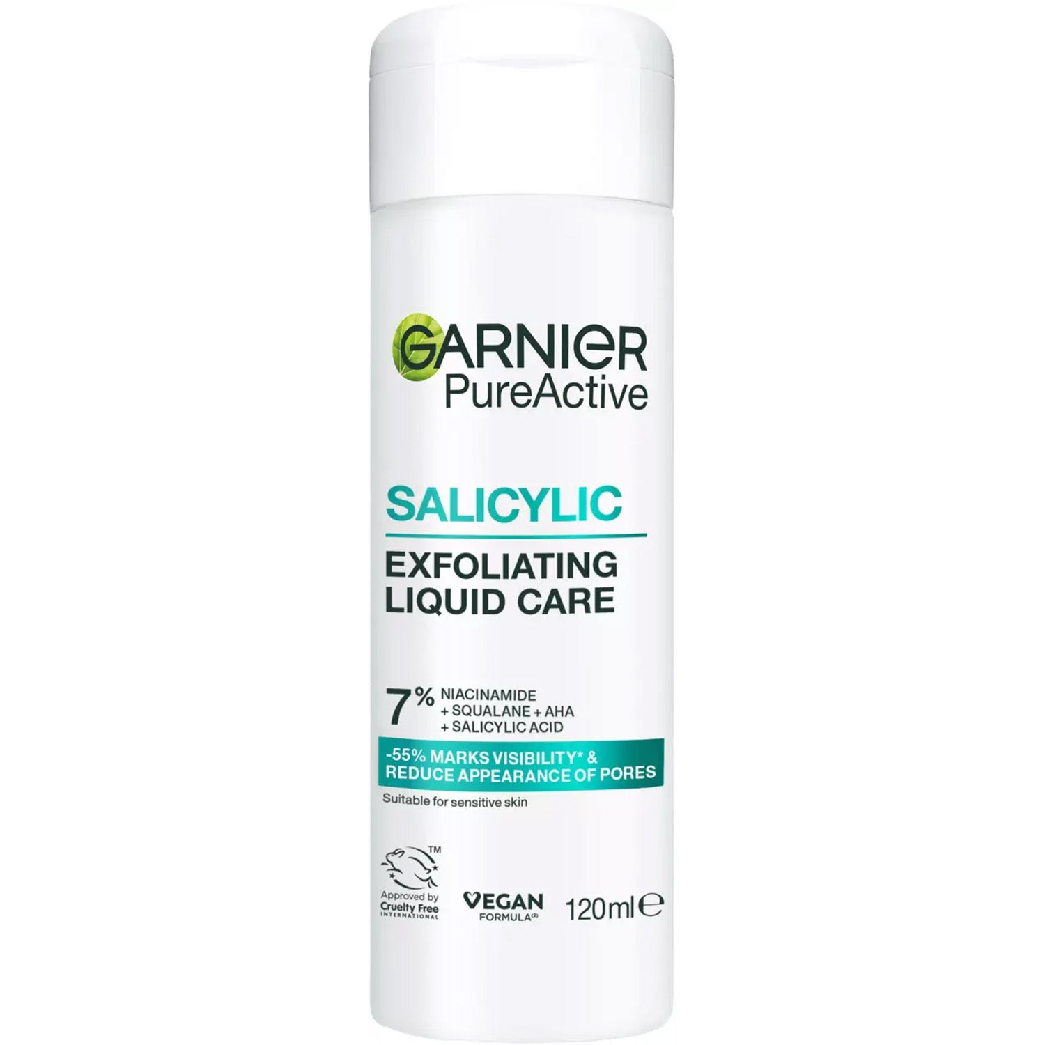 Garnier PureActive Salicylic Exfoliating Liquid Care For Impure Skin - 120 ml