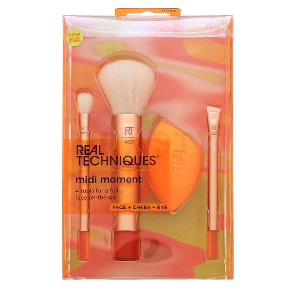 Real Techniques Orange Crush Midi Moment — Set pennelli
