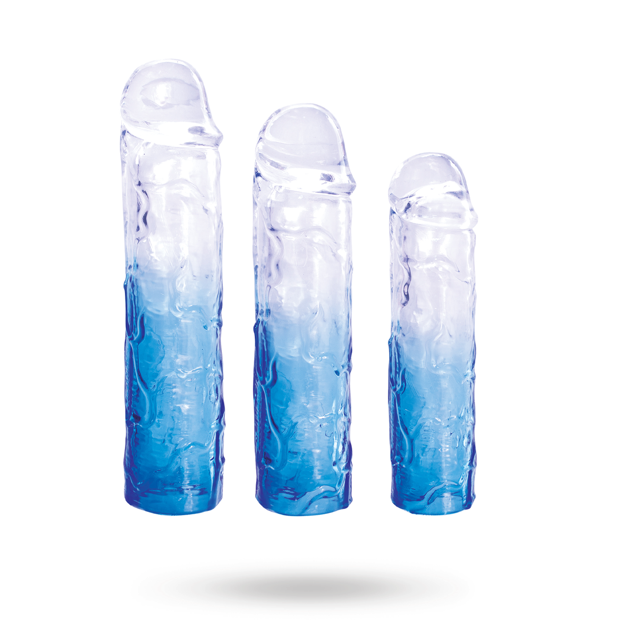 Massive 3-In-1 Extension Sleeve Pack Blue Penis sleeve