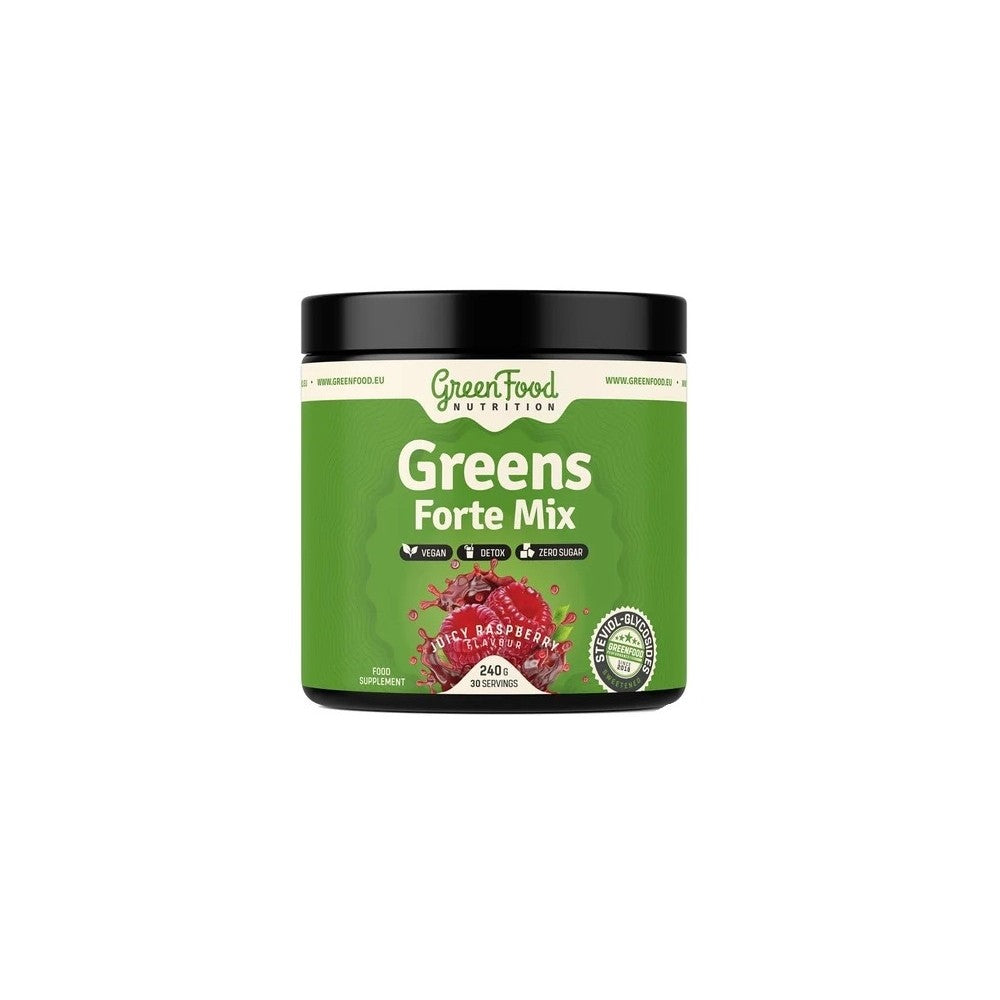 Greenfood Greens Forte Mix Lampone Succoso 240 g — Integratore Alimentare
