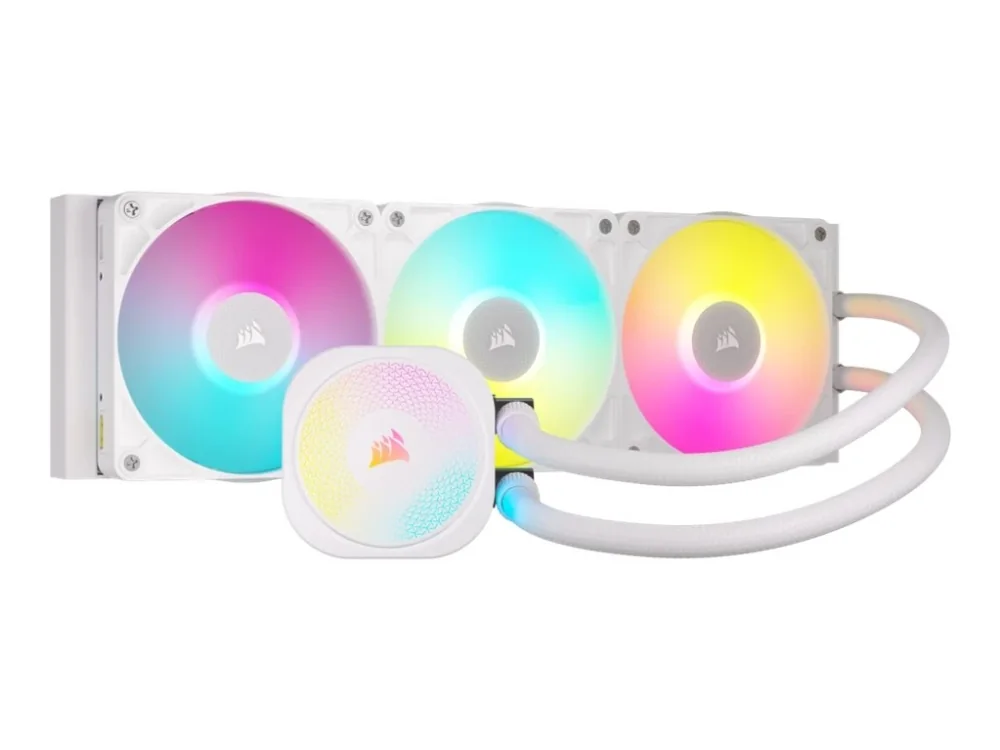 Corsair iCUE LINK TITAN RX 360mm RGB -nestejäähdytin, valkoinen