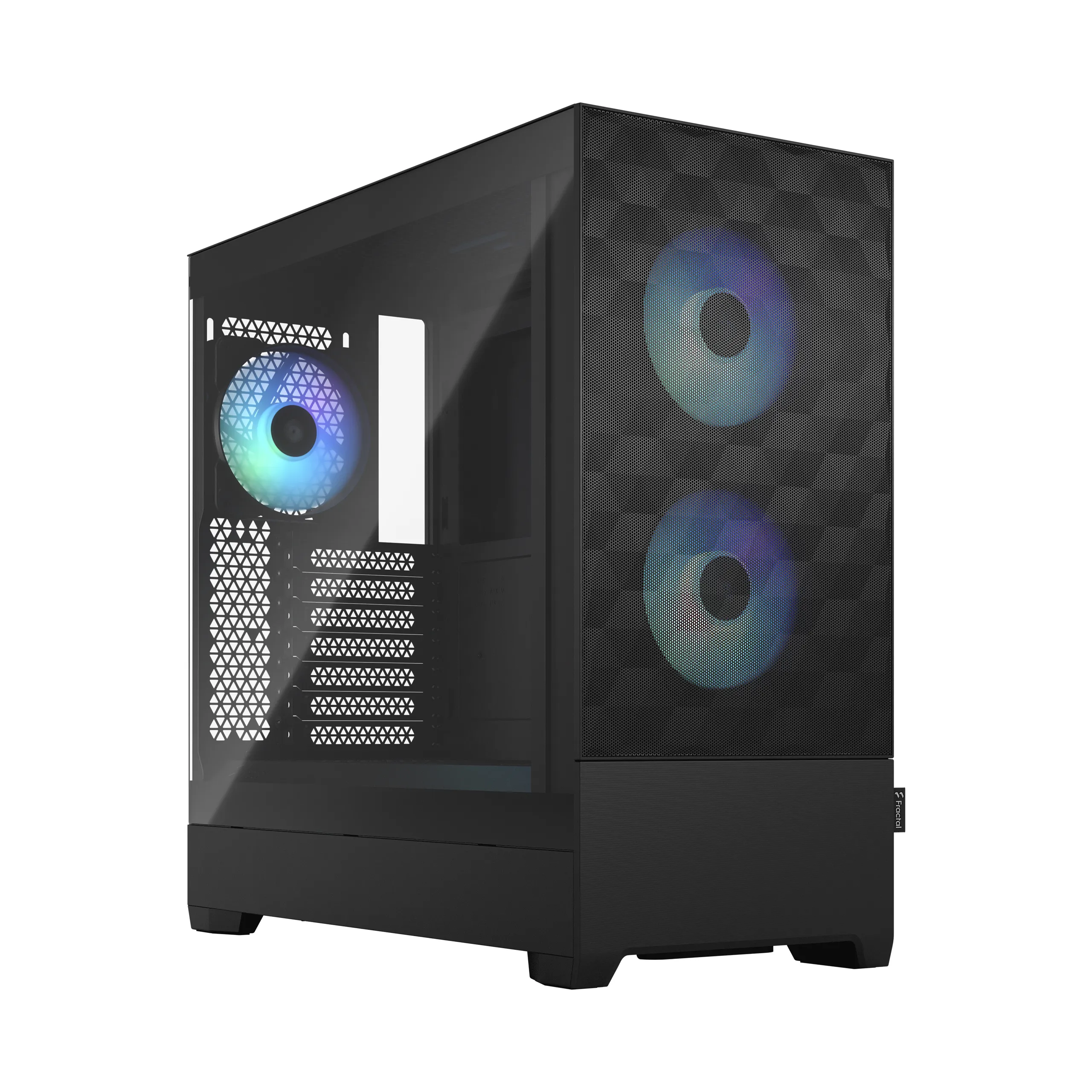 Fractal Design Pop Air RGB -miditornikotelo RGB-valaistuksella ja läpinäkyvällä ikkunalla, musta