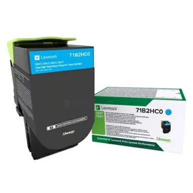 Lexmark Värikasetti cyan 3.500 sivua 71B2HC0 Vastaa: N/A
