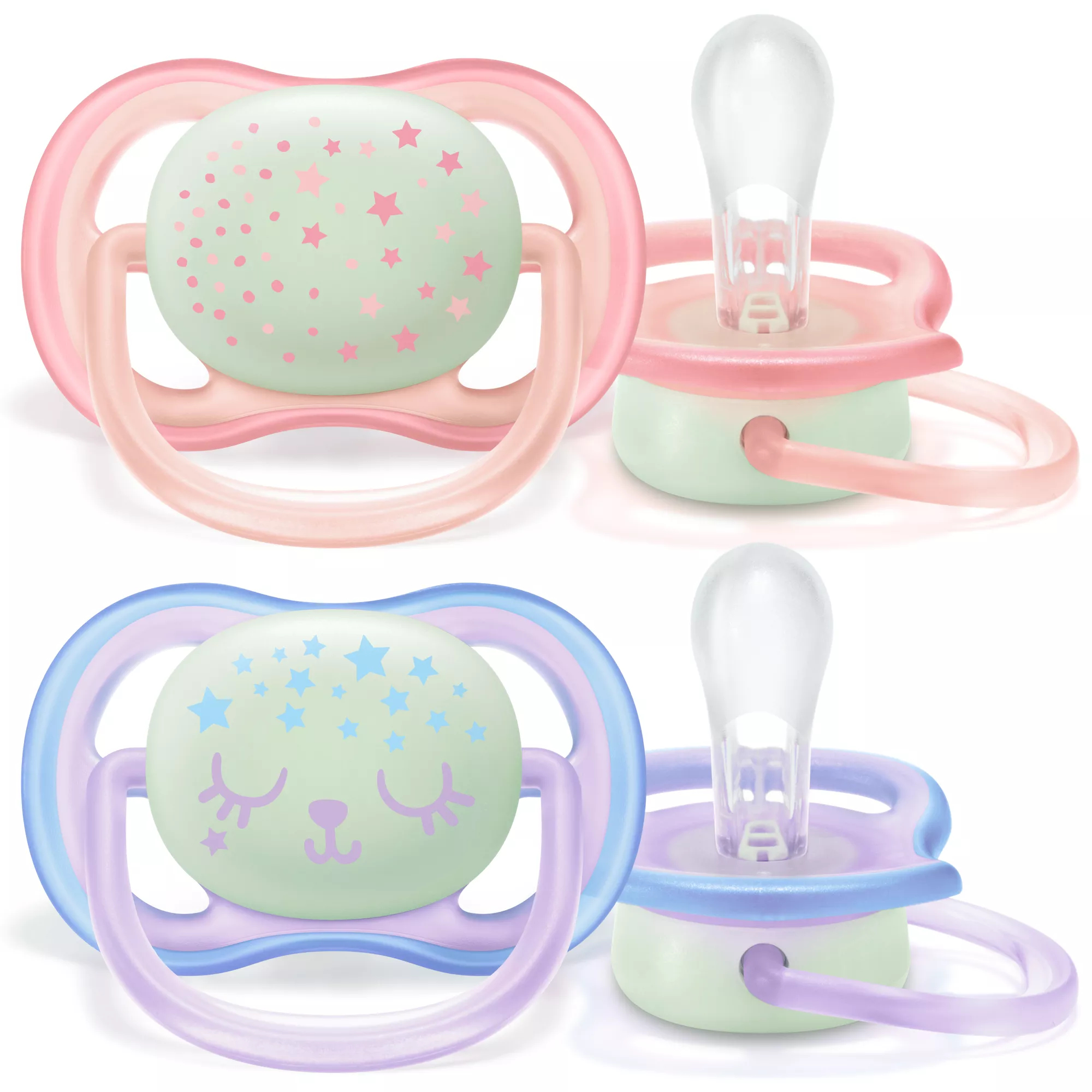 Philips Avent Ultra Air -tutti 2-pakkaus - oranssi ja sininen