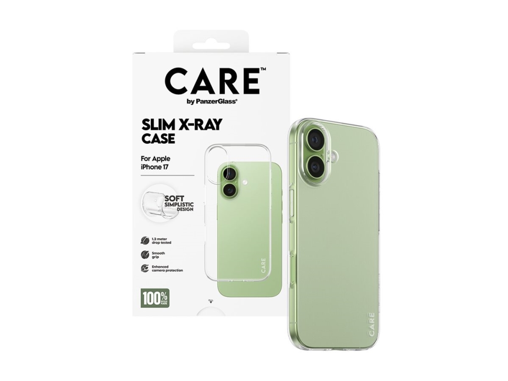 CARE by PanzerGlass Fashionable Case Transparent X-Ray Soft Basic iPhone 17