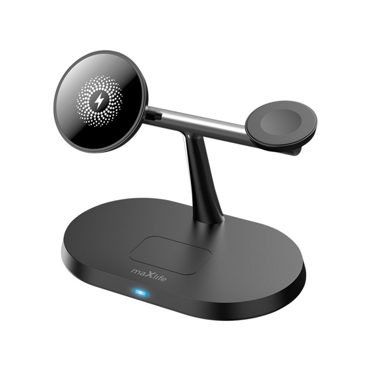 Maxlife MXWC-03 - 3-in-1 langaton latausasema, 15W, musta