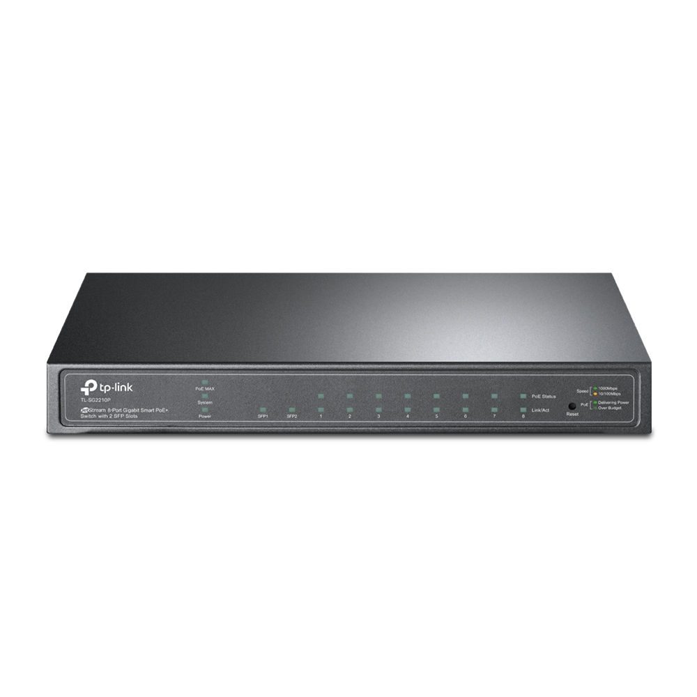 TP-LINK TL-SG2210P - Hallittava kytkin, Musta