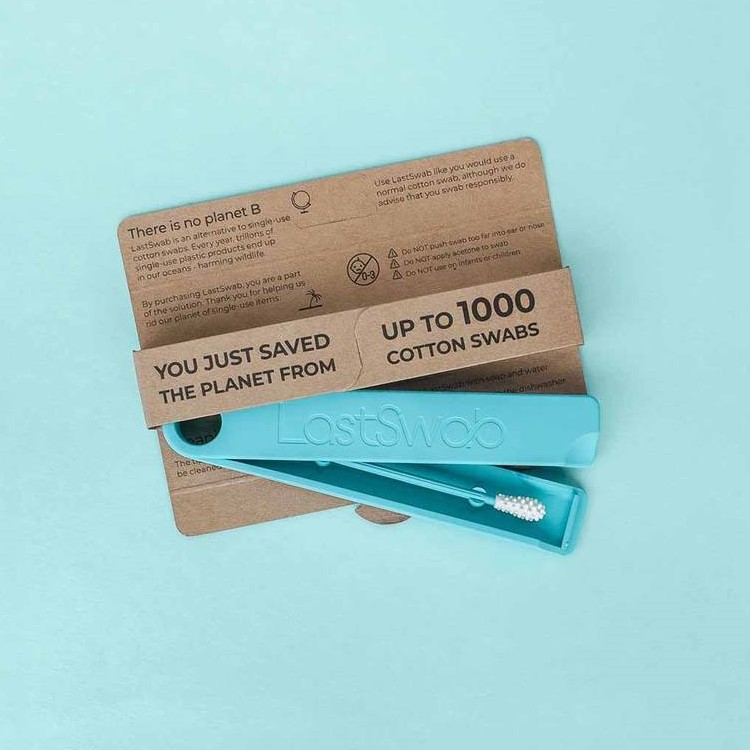 LastSwab Basic uudelleenkäytettävät vanupuikot, Turkoosi
