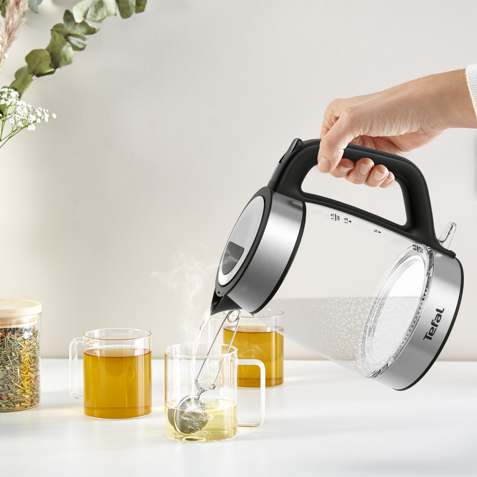 Tefal Vedenkeitin KI605830 - kettle - transparent - Läpinäkyvä - 2200 W