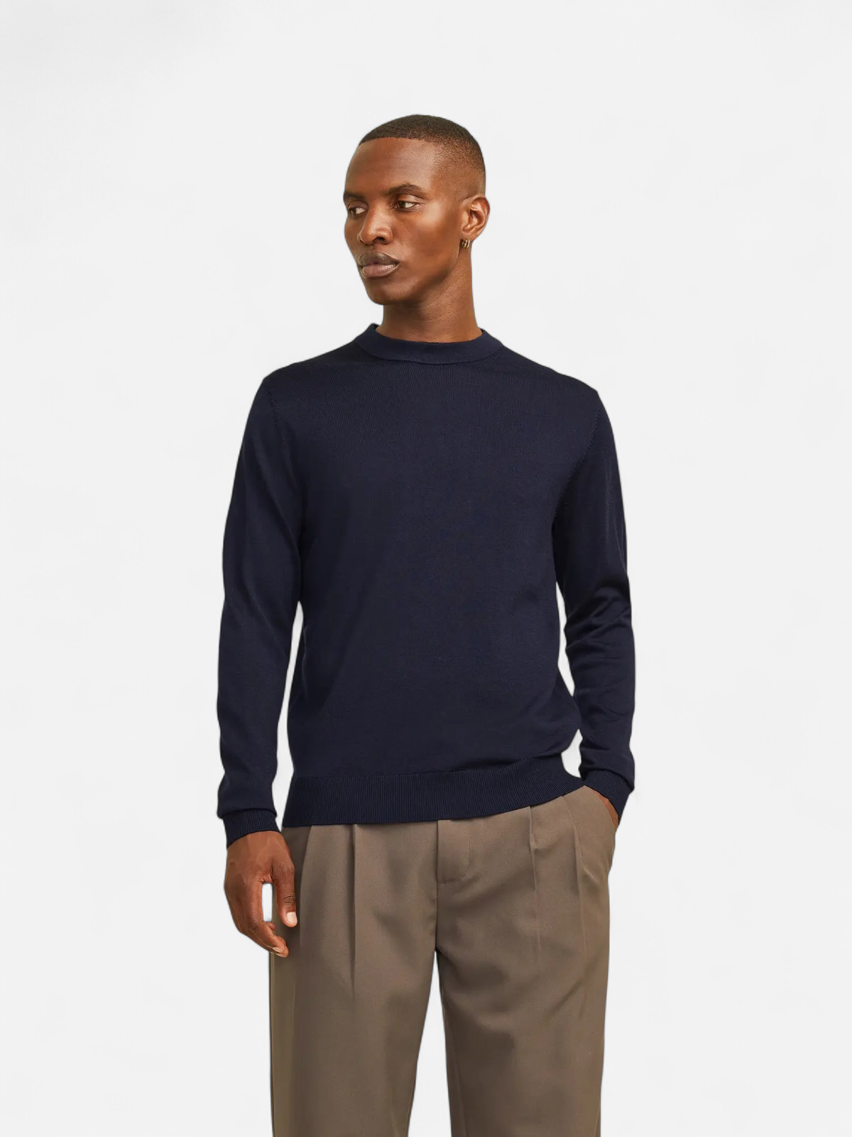 Jack and Jones miesten neulepusero Milano Stitch Crew Neck, Night Sky