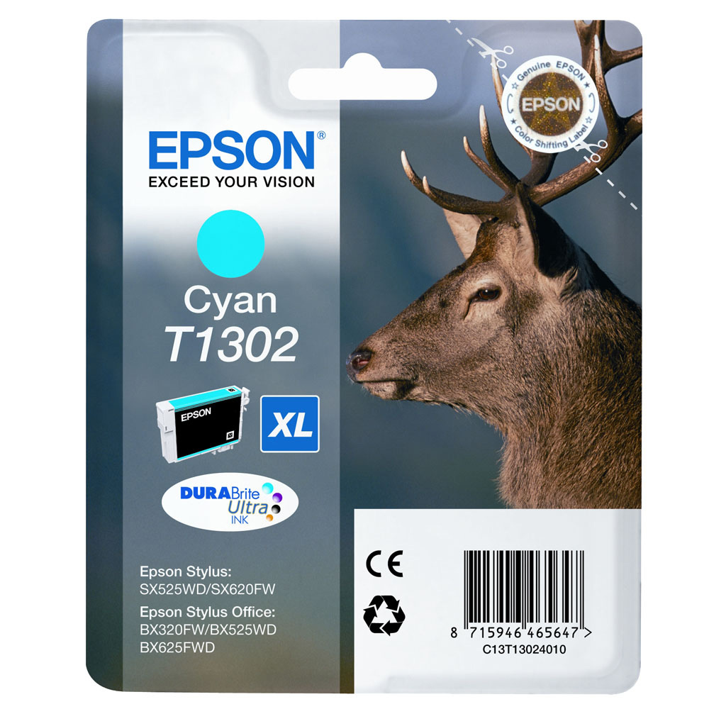 Epson Epson T1302 Mustepatruuna Cyan T1302 Vastaa: N/A