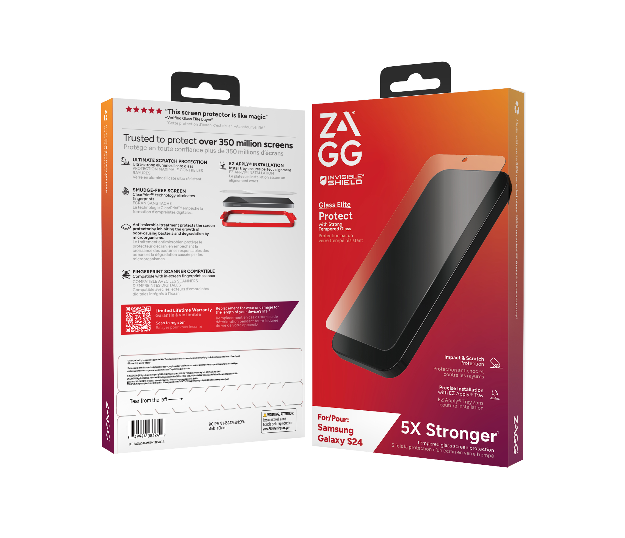 Zagg Invisibleshield Glass Elite B Samsung Galaxy S24 Screen Samsung Galaxy S24