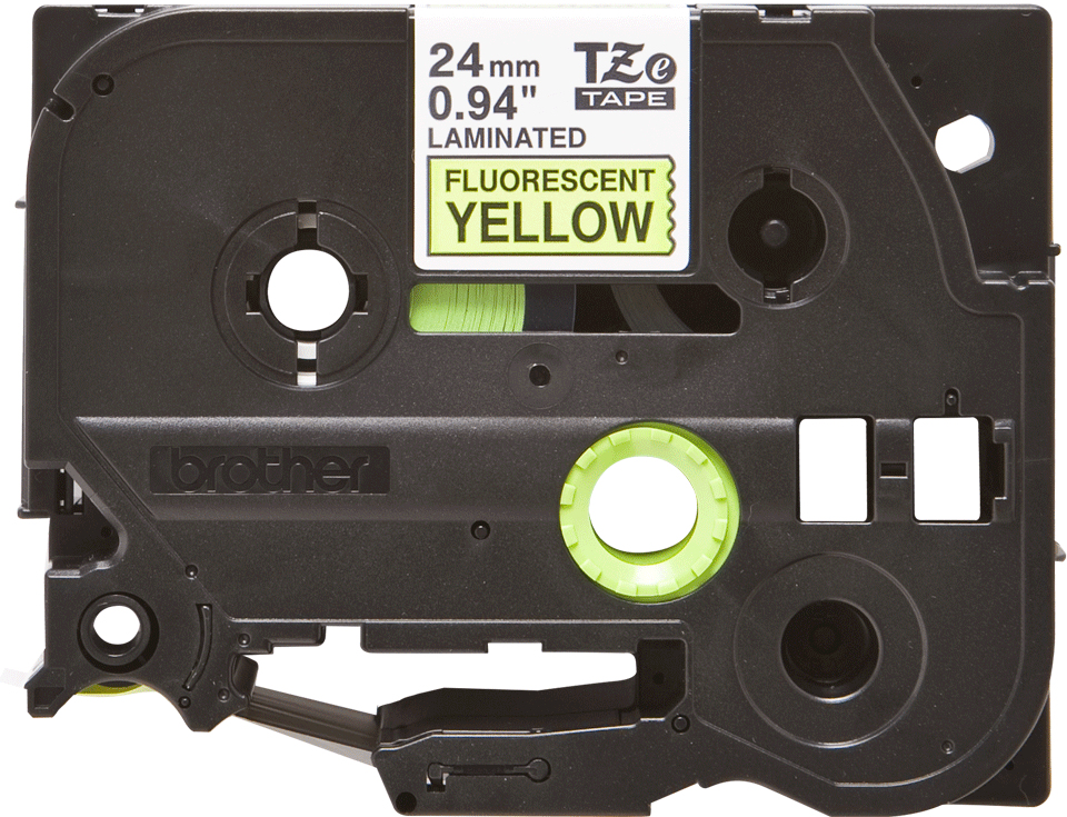 BROTHER TZEC51 tape cassette 24mm5m signal yellow black for P-touch 350 540 550 2400 2420 2450 2460 2480 2500 3600