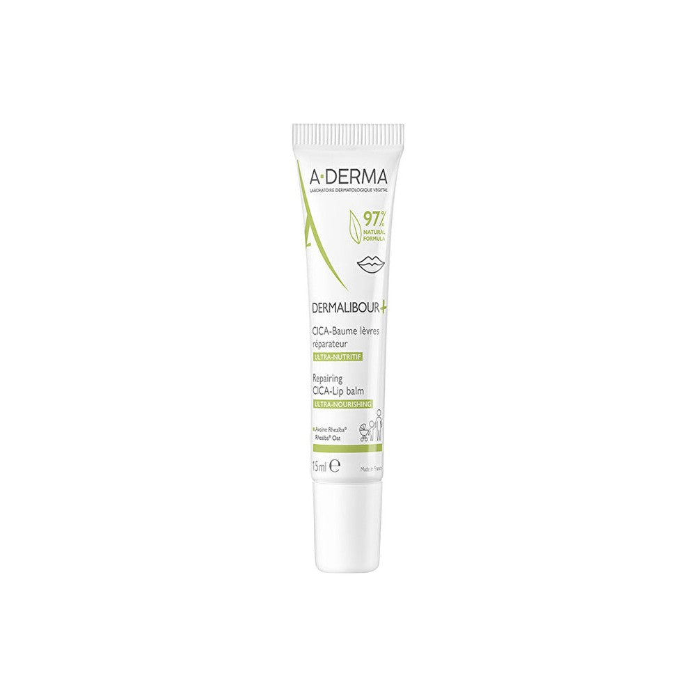 Aderma Balsamo Labbra Idratante Dermalibour+ 15 ml — Balsamo labbra