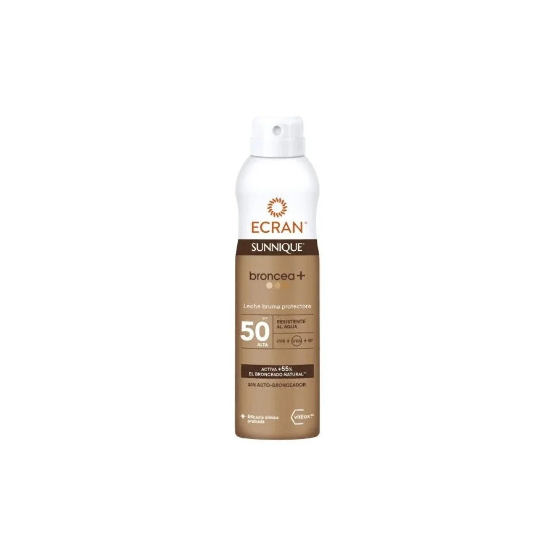 Ecran Sunnique Broncea suojaava sumu Spf50 250 ml
