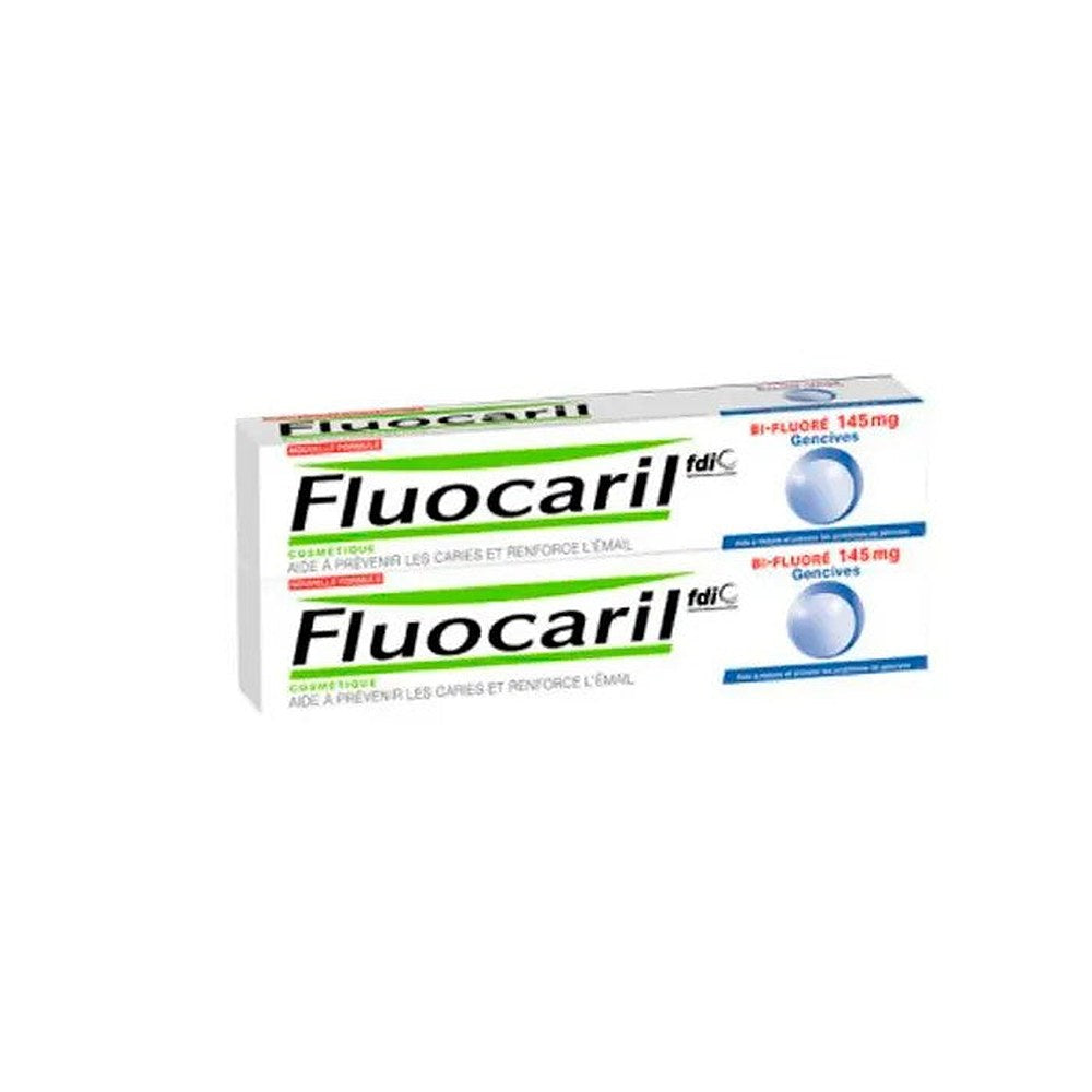 Fluocaril Bi-fluorattu 145 mg hammastahna, ikenet 2x75 ml erä × 2