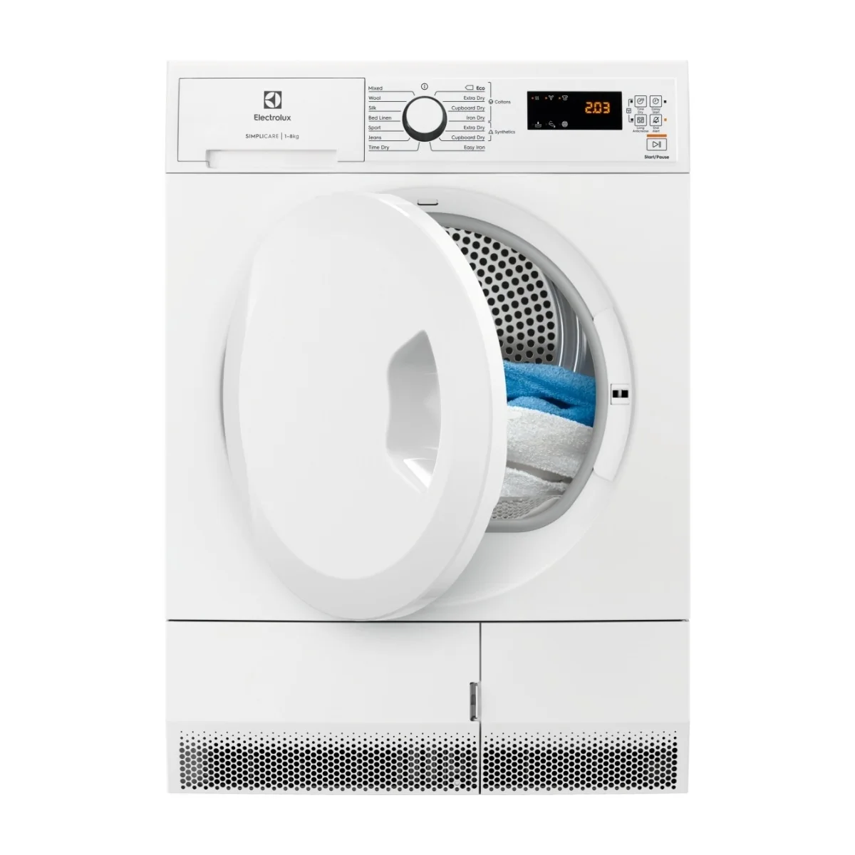 Electrolux EW2H328R4 - kuivausrumpu - leveys: 59.6 cm - syvyys: 62.3 cm - korkeus: 85 cm - etukäyttöinen