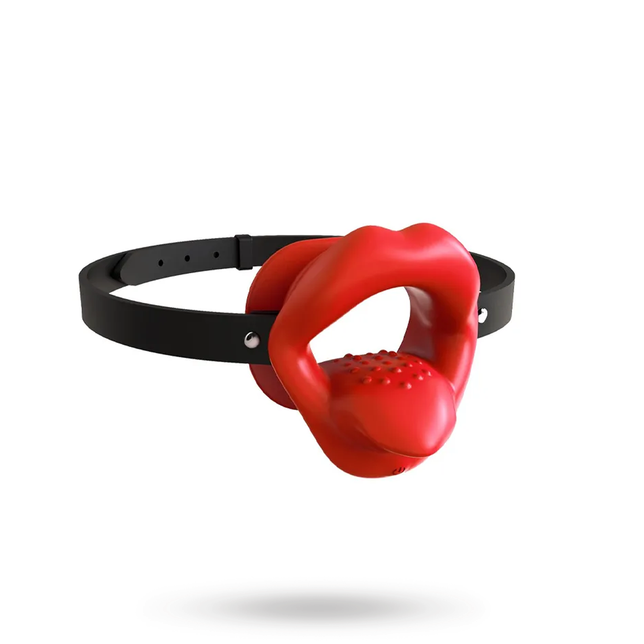 Vibrating Mouth Gag Silicone Lips & Tongue suukapula