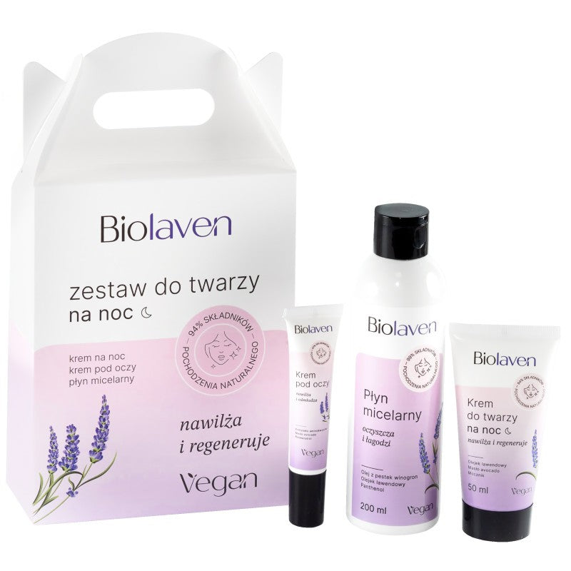 Biolaven Set cura notturna 200 ml + 50 ml + 15 ml — Set cura viso