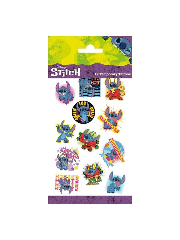 Siirtotatuoinnit - Disney Stitch, 12 kpl