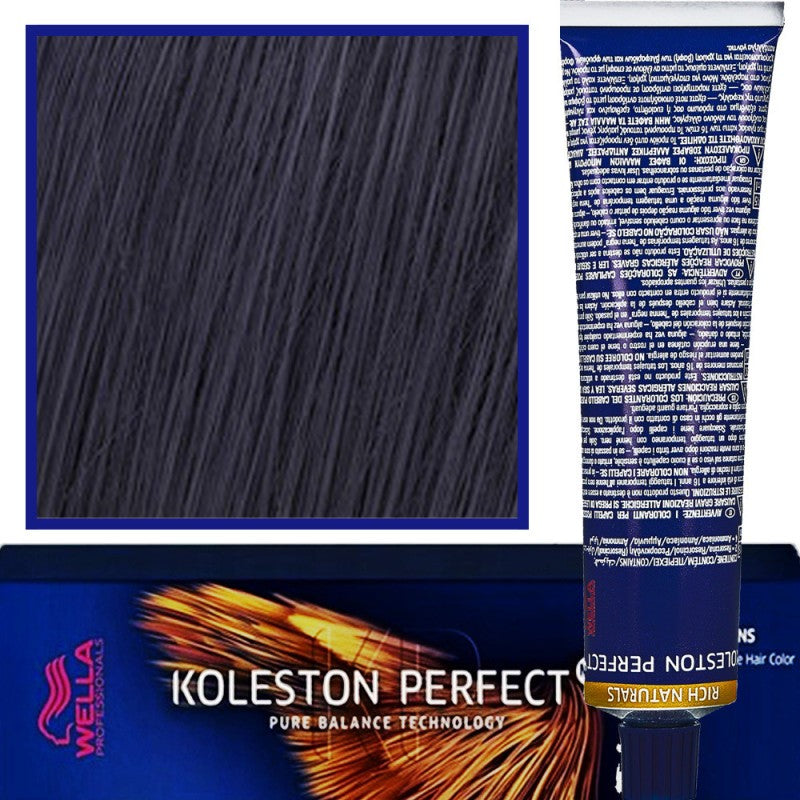Wella Koleston Perfect Me ammattimainen hiusväri 60ml 2/8 Pearl Black