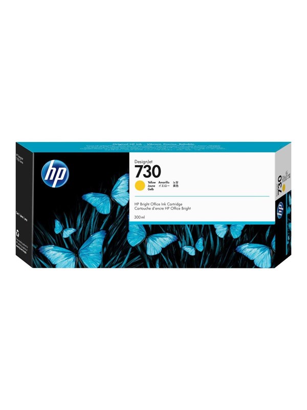 Hp Muste Keltainen 730 300ml - Dj T1700