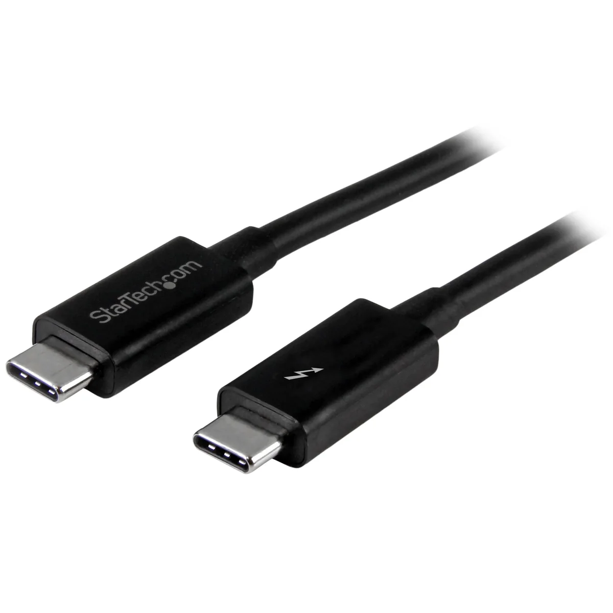 StarTech Thunderbolt 3 Flat -kaapeli, jossa 4K, 1 m, musta