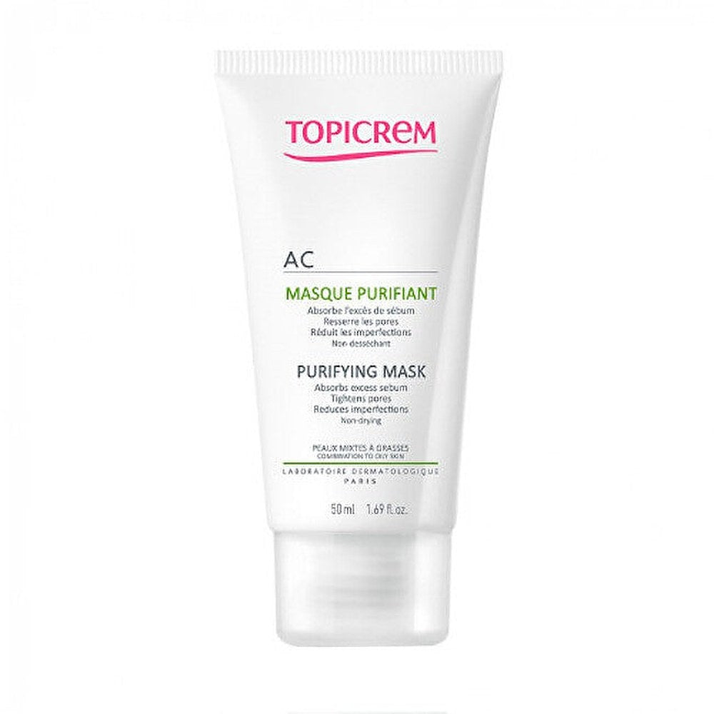 Topicrem AC puhdistava naamio sekaiholle ja rasvaiselle iholle 50 ml