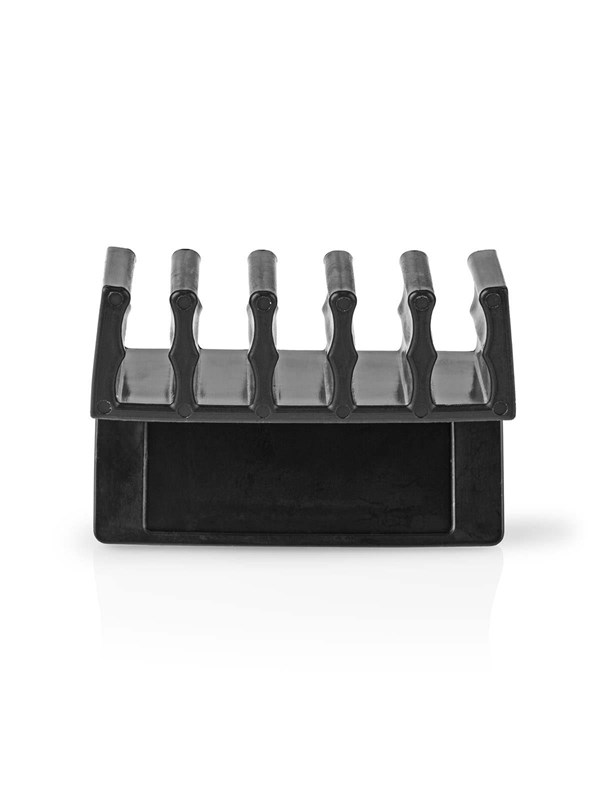 Nedis Johdotusjärjestelmä | Kaapeli Clip | Klikkaa ja Go | 2 kpl | Paikkojen määrä: 5 Paikkaa | Suurin kaapelin paksuus: 7.1 mm | Polypropylene | Musta