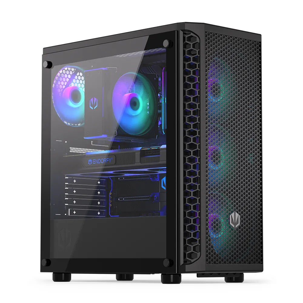 ENDORFY Signum 300 -miditornikotelo RGB-valaistuksella, musta