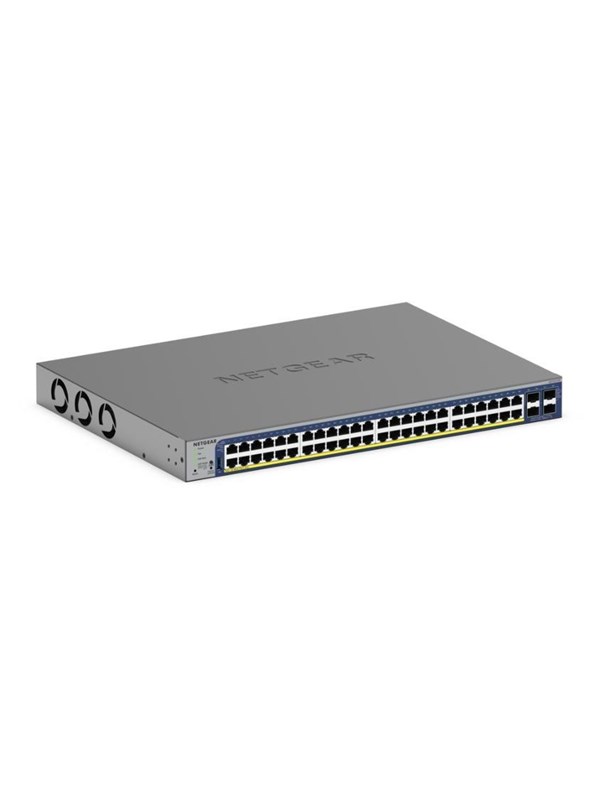 Netgear S3300-52x-poe+ Hallittu L2/l3 10g Ethernet (100/1000/10000) Power Over Ethernet -tuki Musta