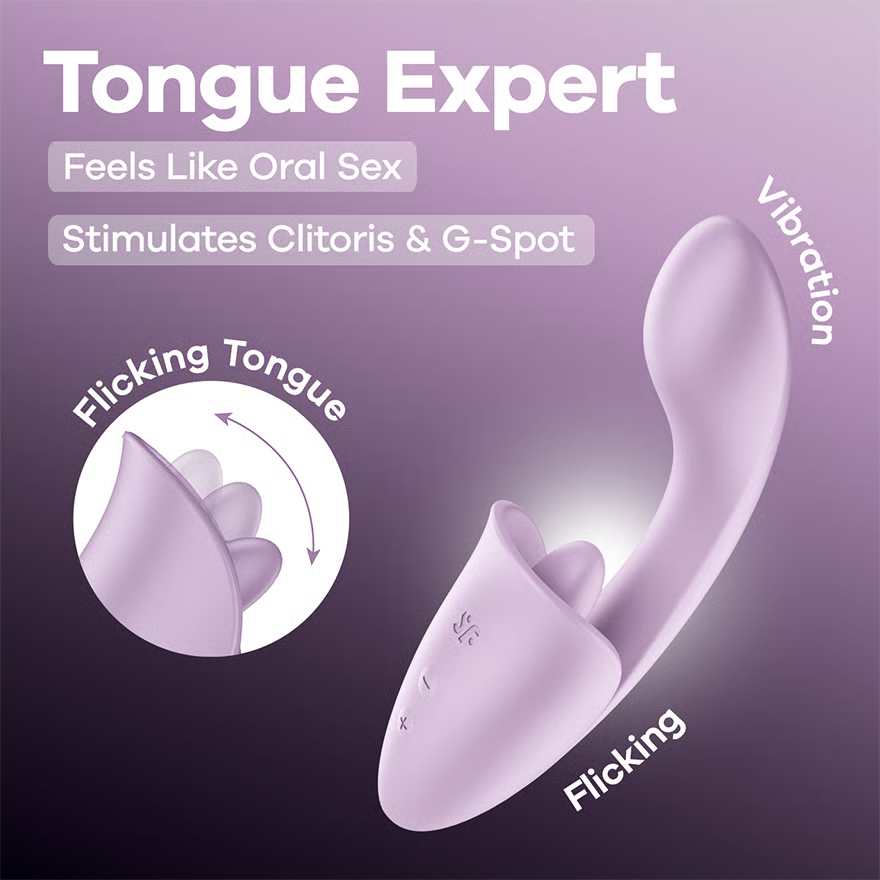 Satisfyer Tongue Expert Clitoral & G-Spot Stimulator G-piste vibraattori