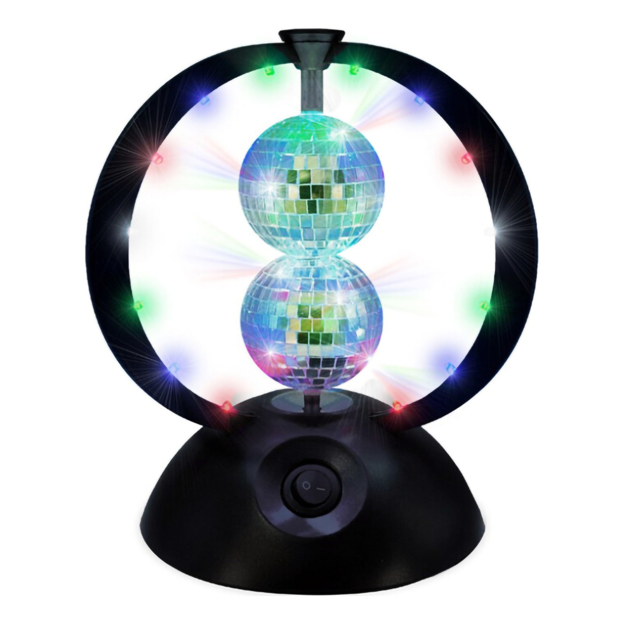 Music Rotating double mirror ball