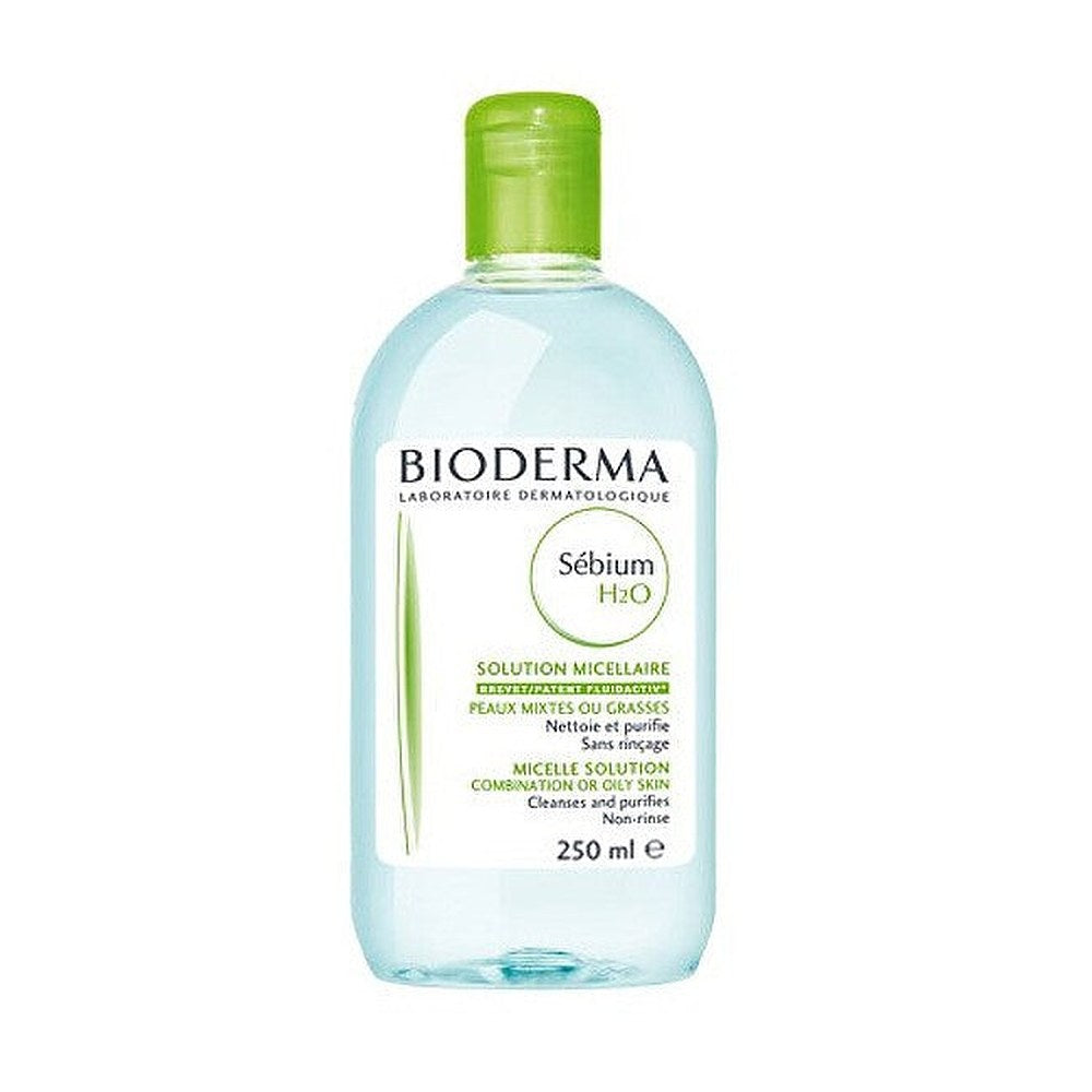 Bioderma Sébium H2O -puhdistusvesi rasvaiselle iholle (miselliliuos) - tilavuus: 500 ml