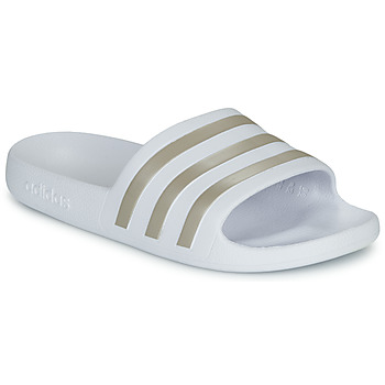 ADIDAS ORIGINALS Pistokkaat 'Adilette Aqua'  hopea / valkoinen