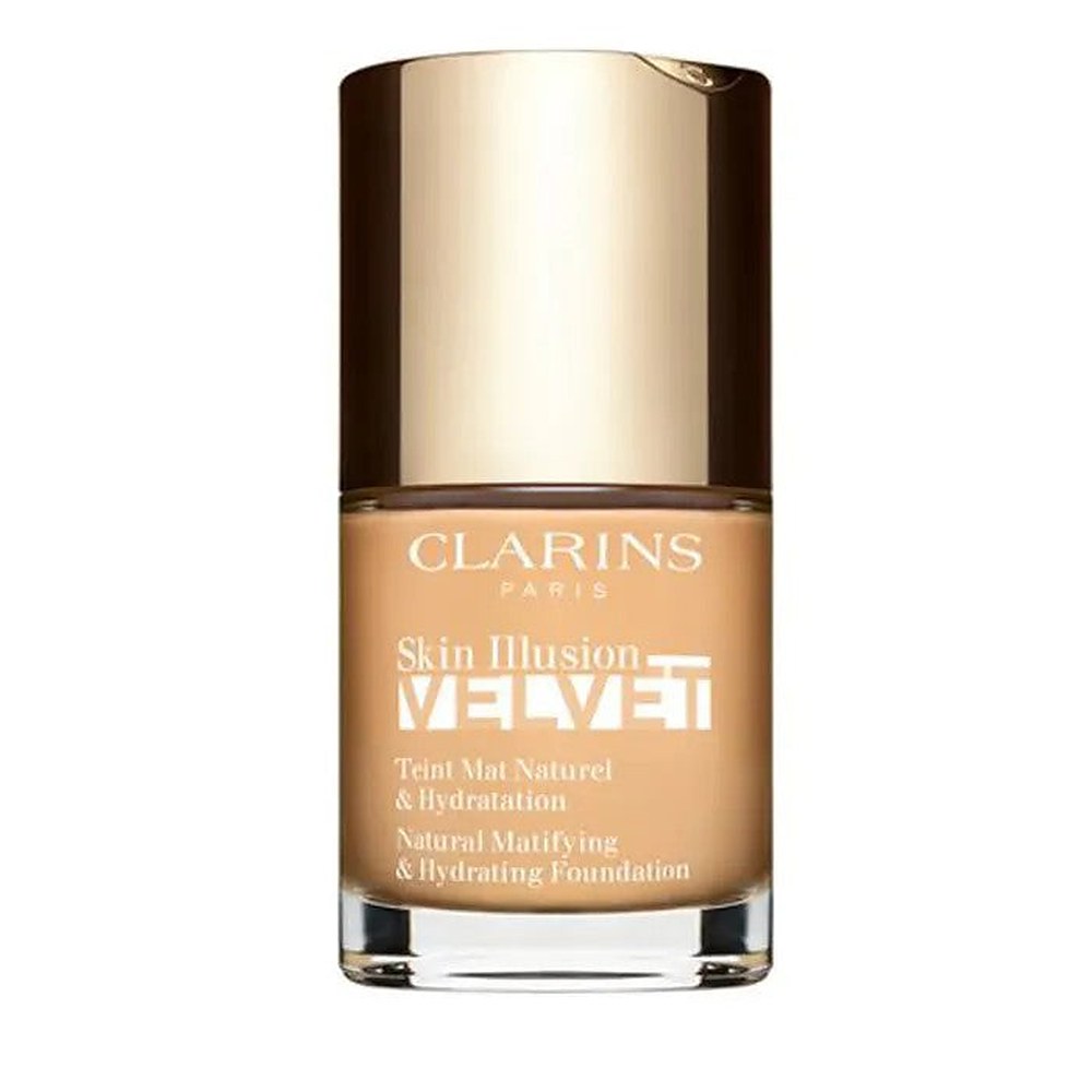 Clarins Skin Illusion Velvet -nestemäinen meikkivoide mattapintaisella ja ravitsevalla vaikutuksella, väri 105N 30 ml
