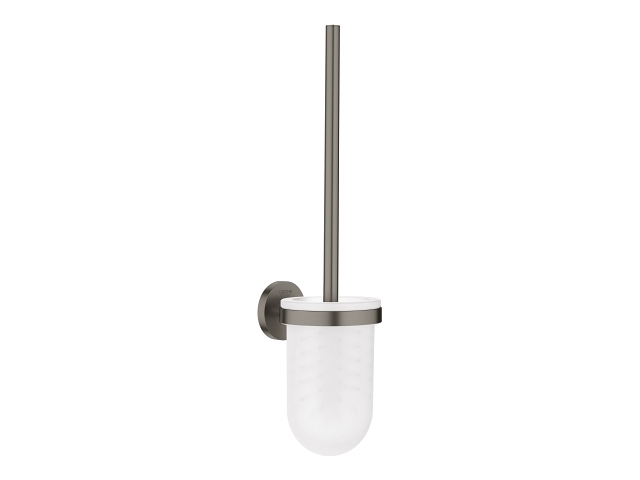 Grohe Essentials, WC-harja ja teline, Brushed Hard Graphite