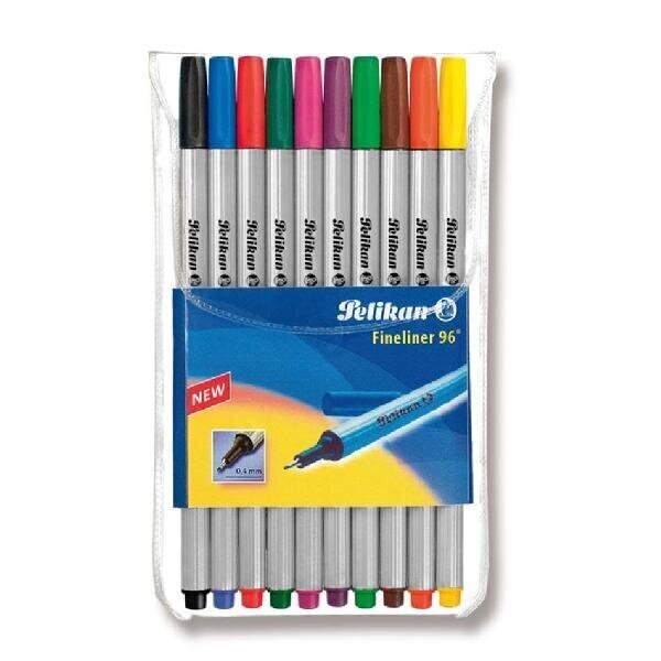Pelikan Fineliner 96 assorted in 10pcs.-wallet