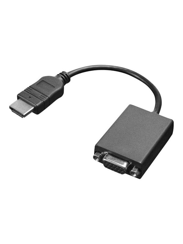 Lenovo - Videosovitin - HDMI han til HD-15 (VGA) hun - 20 cm - ThinkCentre M90a Gen 3  M90a Pro Gen 3  M90q Gen 2  M90t Gen 3  ThinkPad L13 Yoga Gen 3  ThinkPad L13 Yoga Gen 3