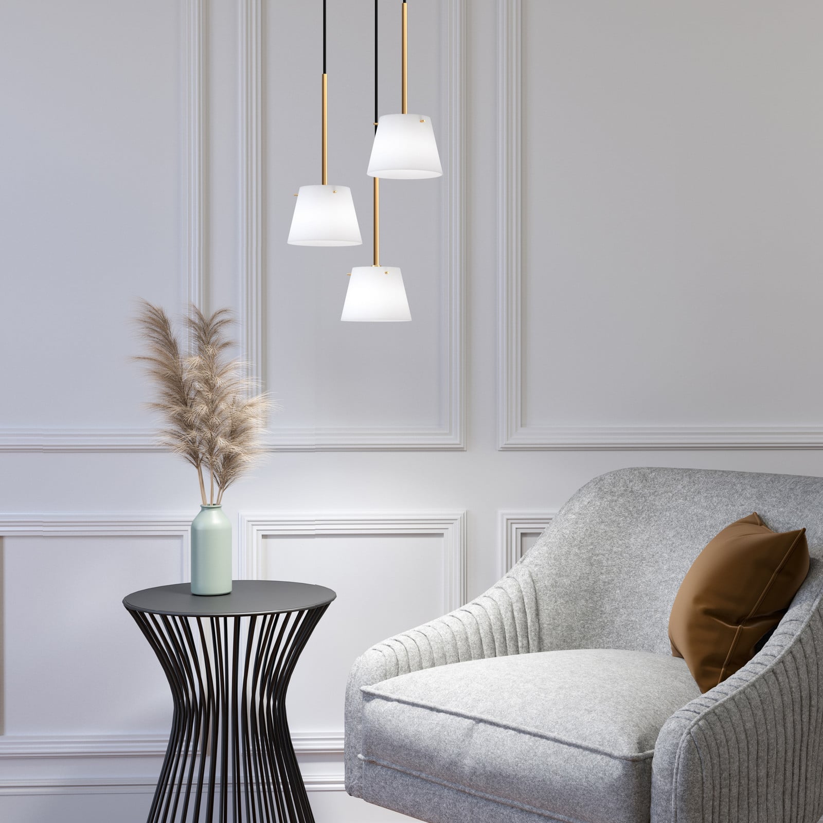 Gil il Grande Riippuvalaisin Satin/Brass - Herstal - Olohuone - Lasi
