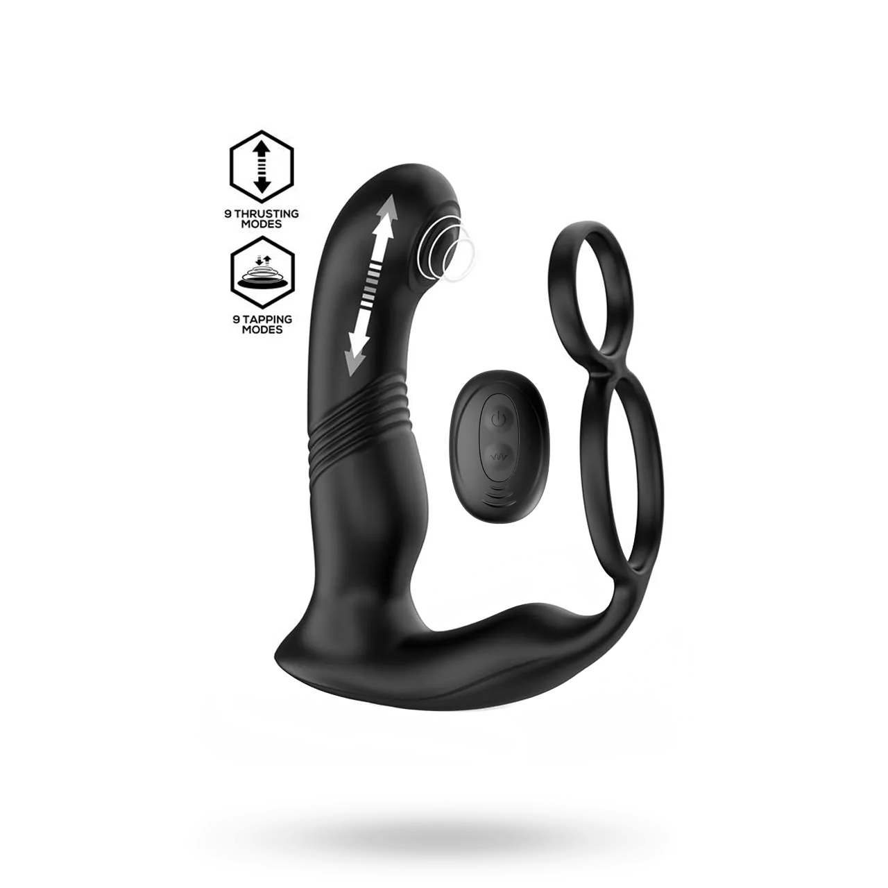 Astex Prostate Massager With Thrusting & Tapping Prostata stimulaattori