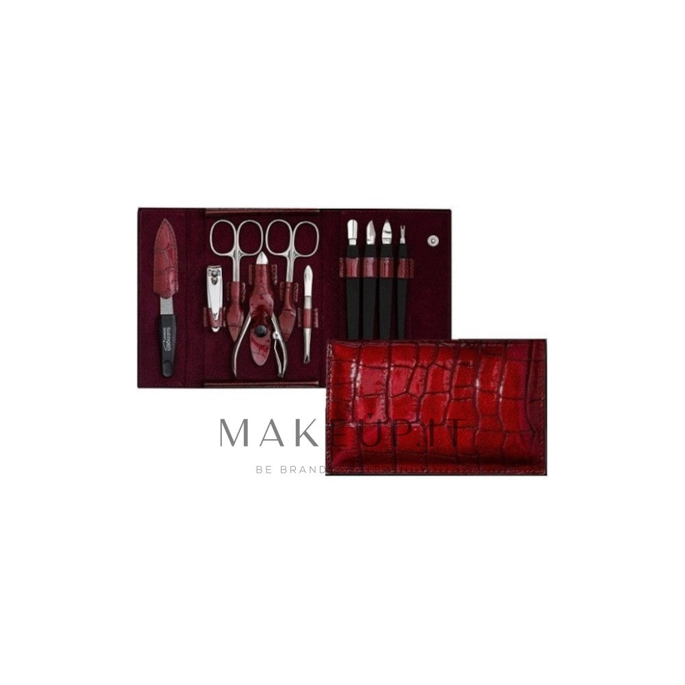 DuKaS Premium Line Solingen 252 manikyyrisetti + kotelo Burgundy 10 kpl