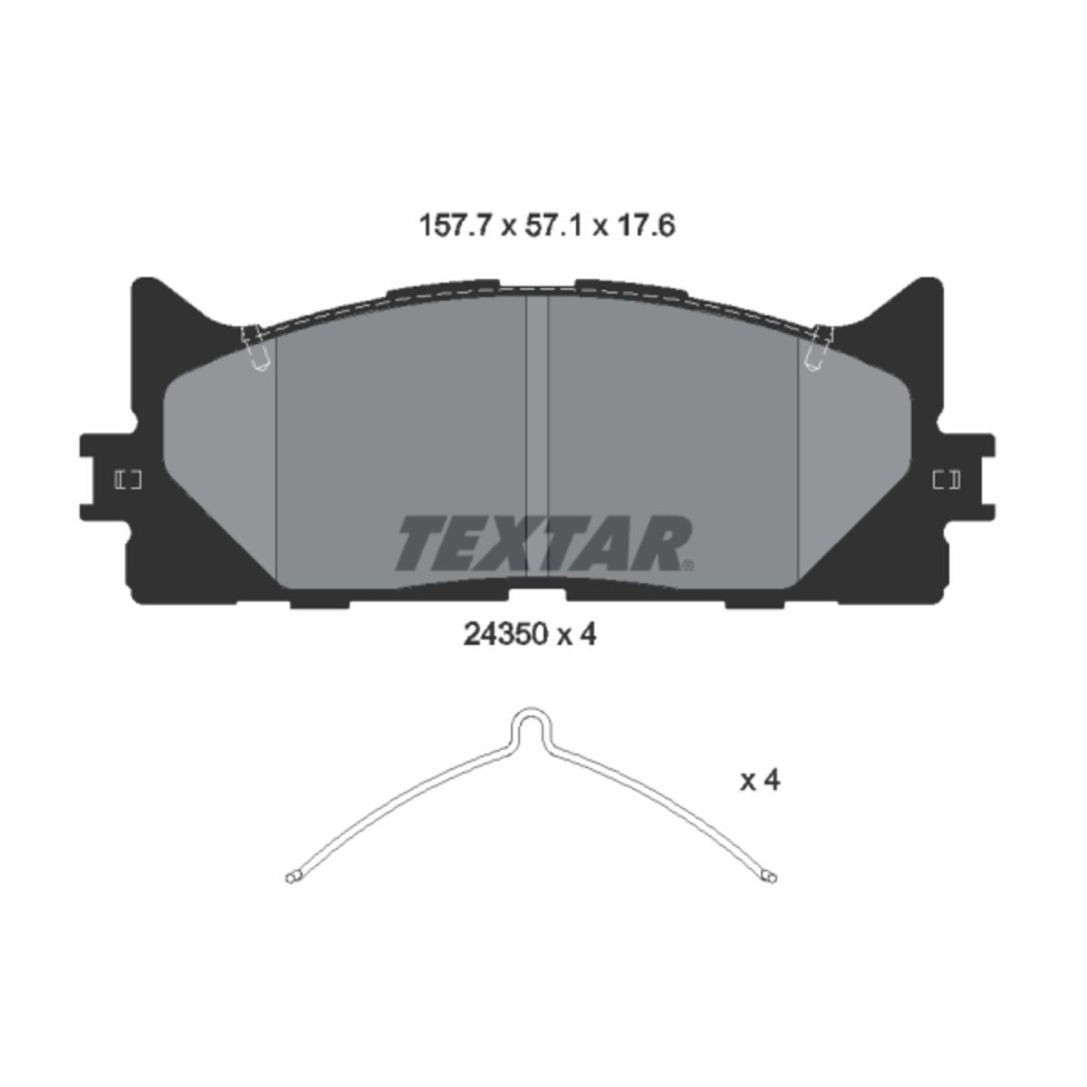 Jarrupalat, levyjarru TEXTAR 2435001