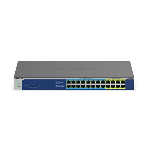 Netgear GS524UP 24-Port Gigabit Ethernet High-Power PoE+ Unmanaged Switch with 16-Ports PoE++ (480W)