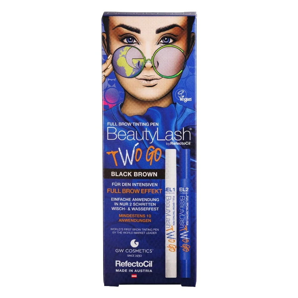 Refectocil Two Go Eyebrow Color Musta Ruskea