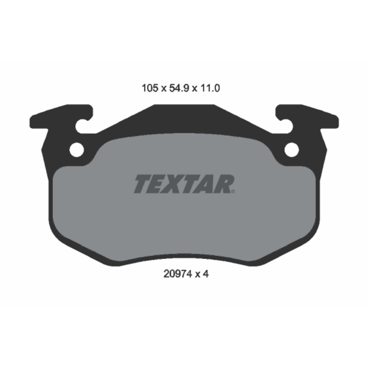 Jarrupalat, levyjarru TEXTAR 2097401