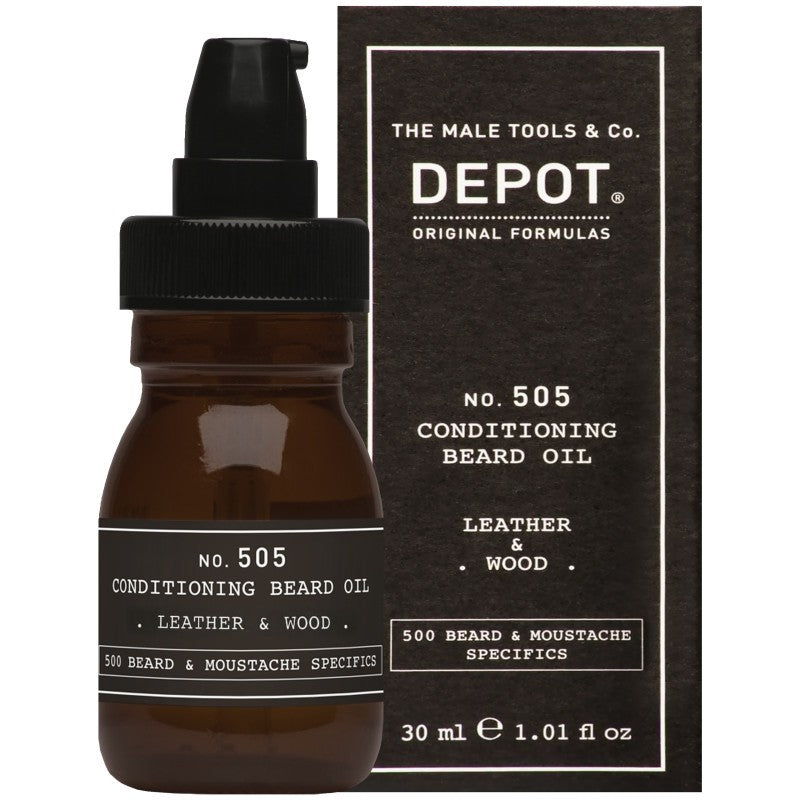 Depot n.505 Nahka- ja puupartaöljy 30 ml