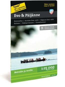 Calazo Evo & Päijänne Tyvek retkeilykartta, suomi